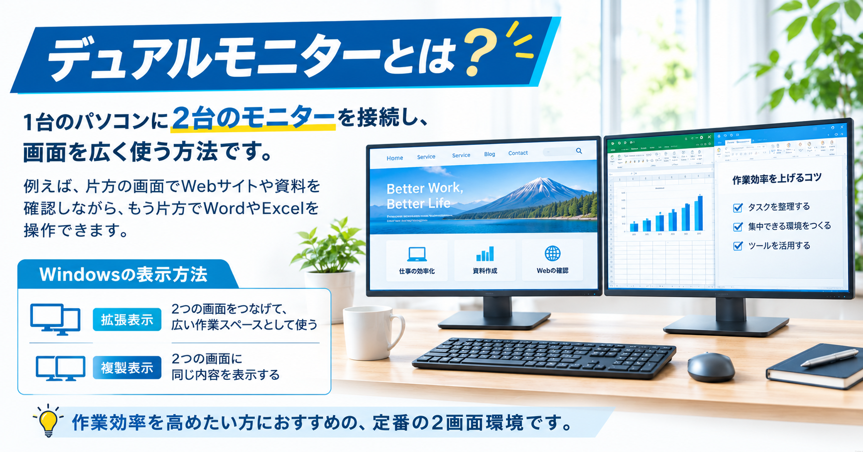 デュアルモニターとは？
