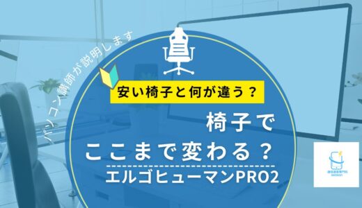 エルゴヒューマン（Ergohuman）PRO2を選んだ理由｜安い椅子と何が違う？パソコン講師が解説