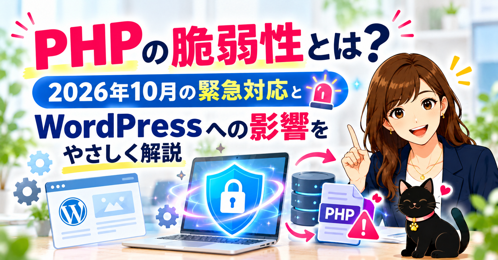 PHPの脆弱性とは?2026年10月の緊急対応とWordPressへの影響をやさしく解説