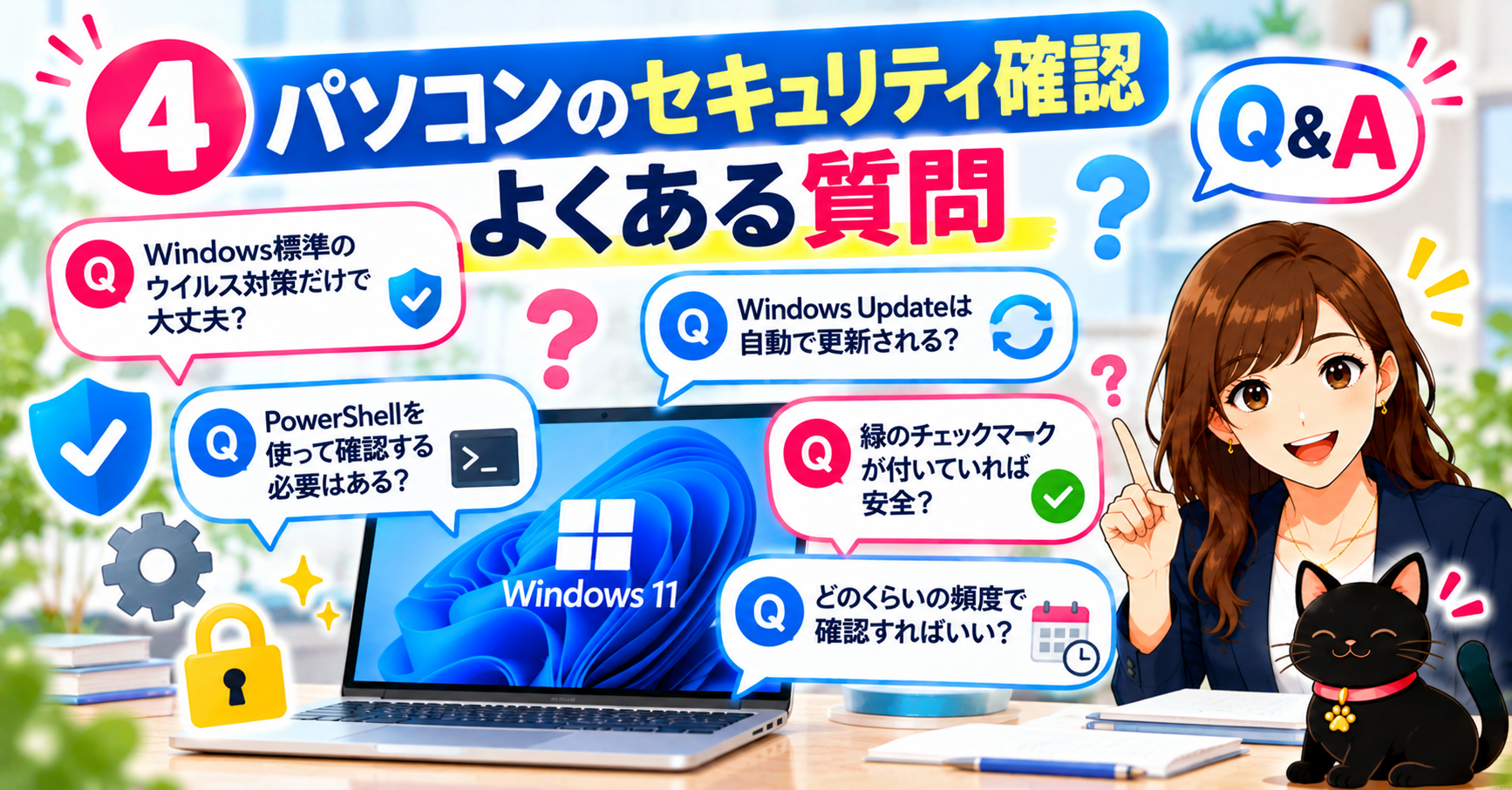 ④ パソコンのセキュリティ確認についてよくある質問