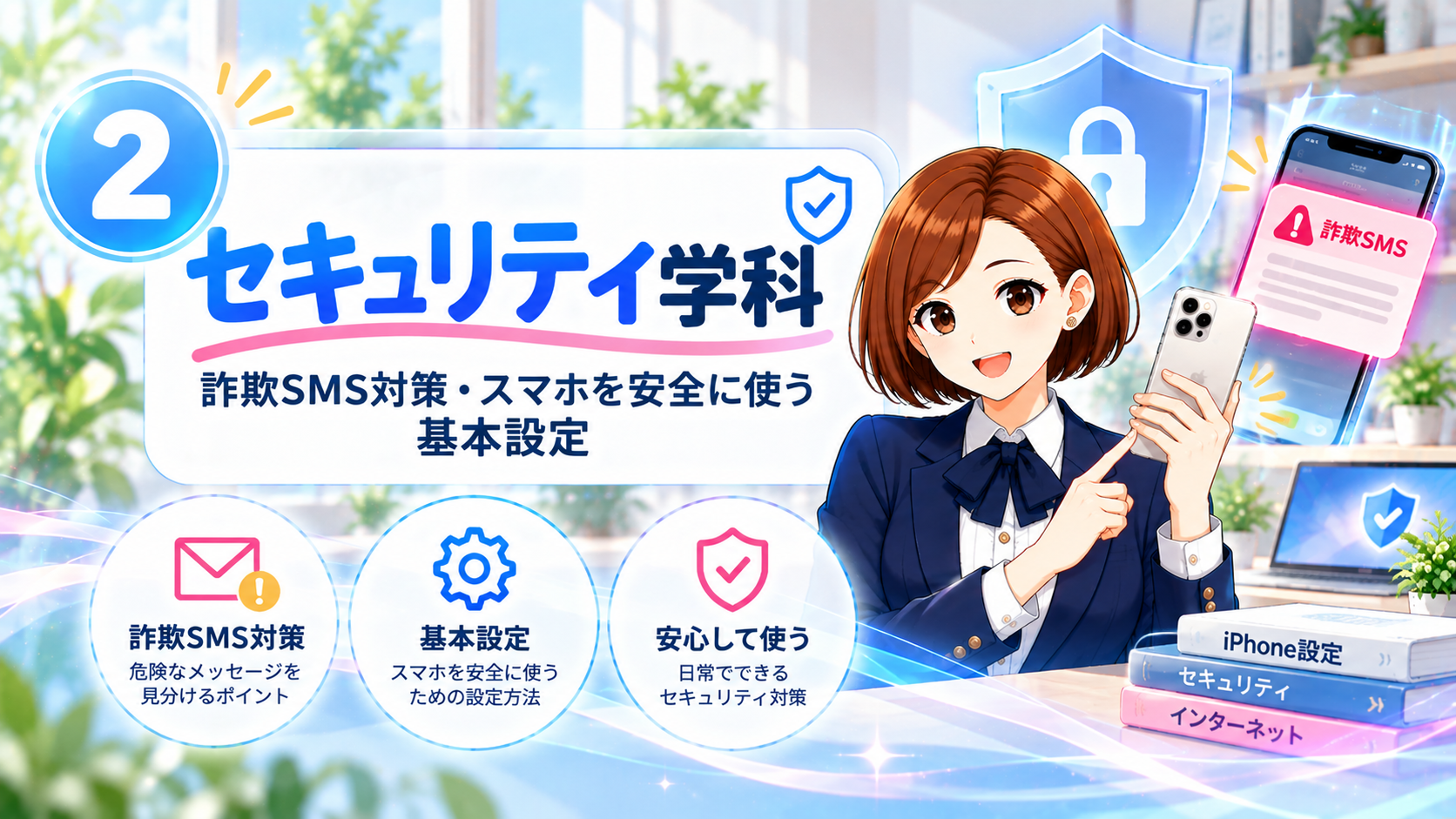 セキュリティ学科：スマホ安全講座 