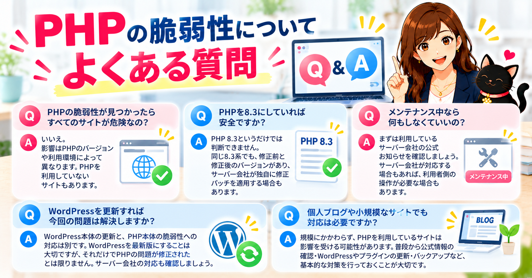 ⑦ PHPの脆弱性についてよくある質問