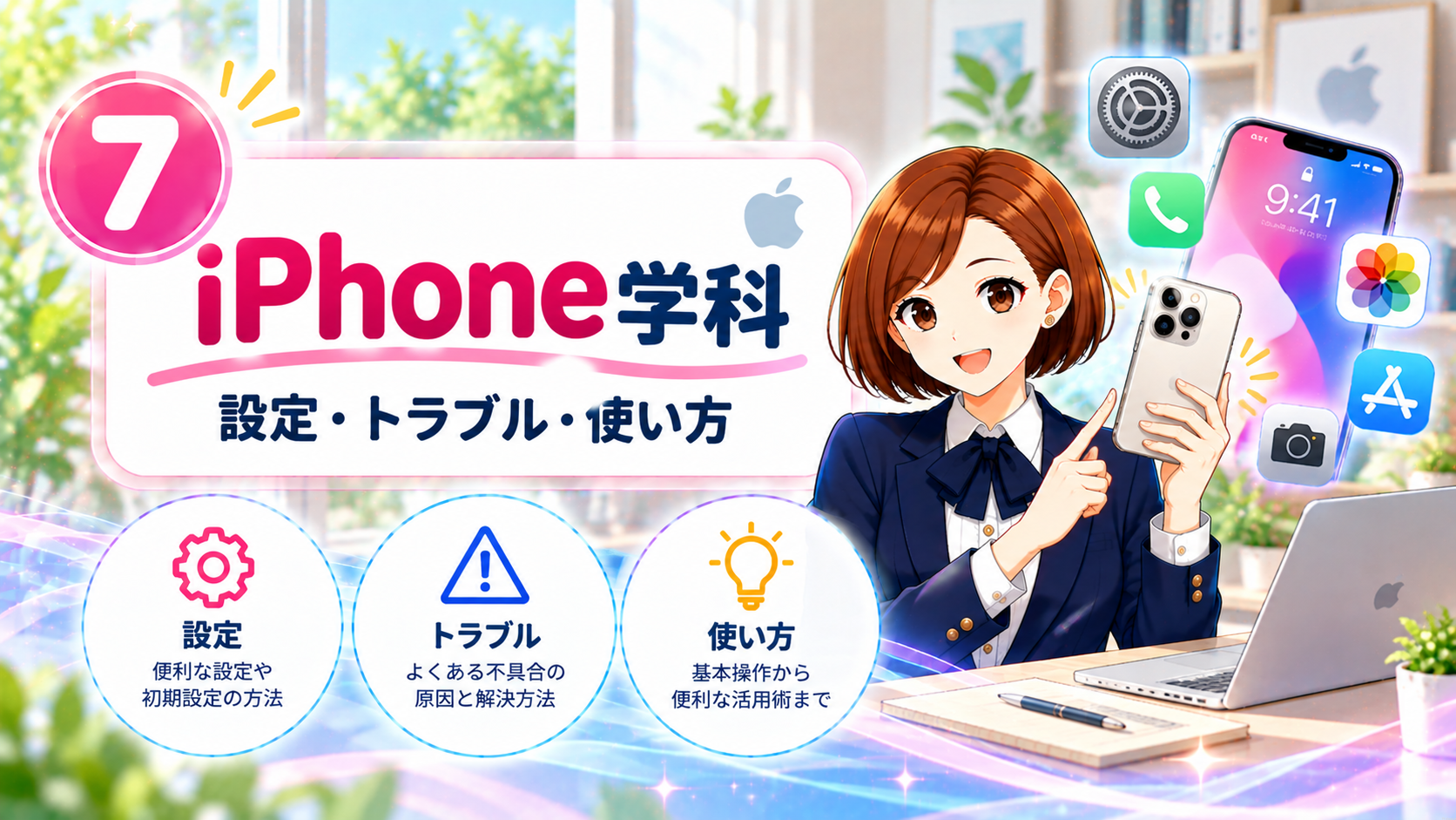 iPhone学科：設定・トラブル・使い方